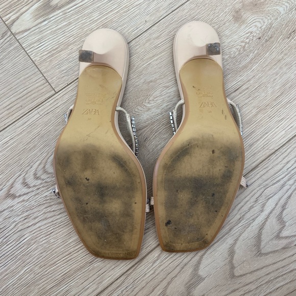Zara Embellished Strappy Heels - Picture 3 of 3
